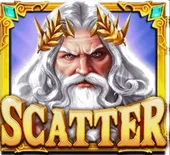 Gates of Olympus Zeus portreli Scatter sembolü